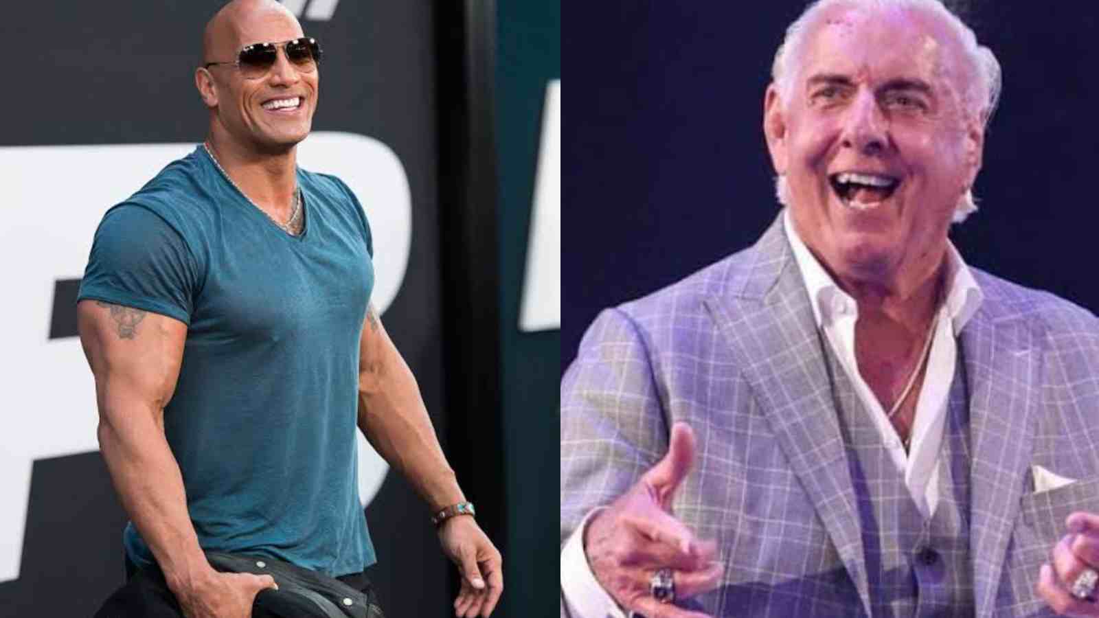 WATCH: The Rock makes a surprise appearance on The Roast of Ric Flair to give an emotional tribute for The Nature Boy before his last ever match