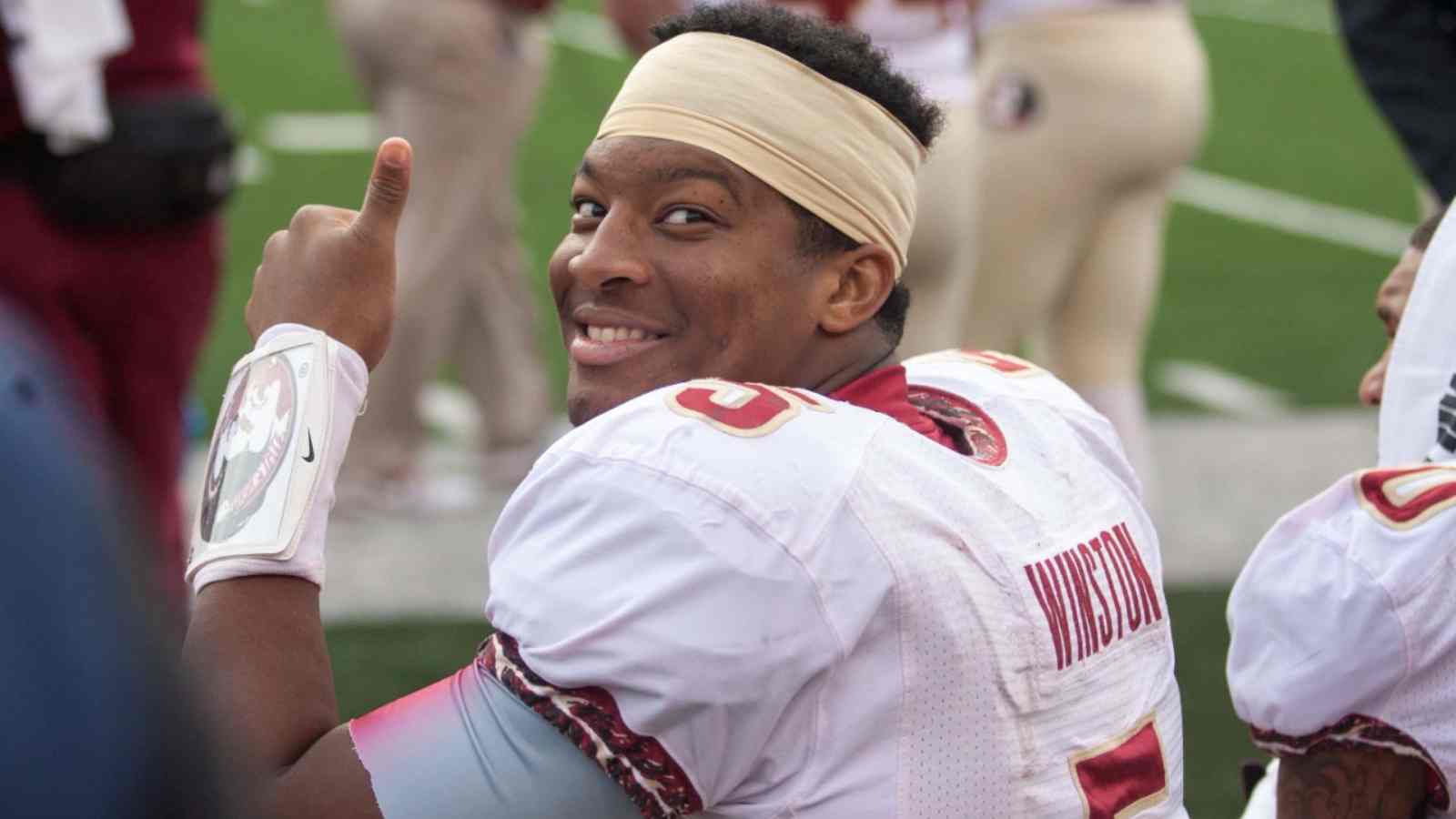 “F**k her right in the in p***y” –  When Saints QB Jameis Winston padded up and showed up on the field for the Clemson game despite being suspended