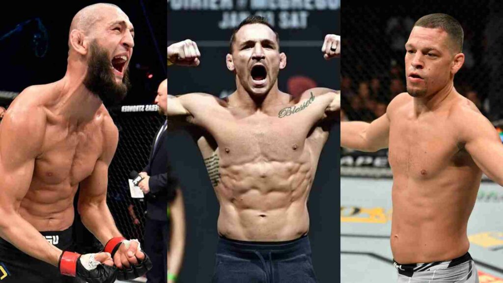 Khamzat Chimaev, Michael Chandler & Nate Diaz 