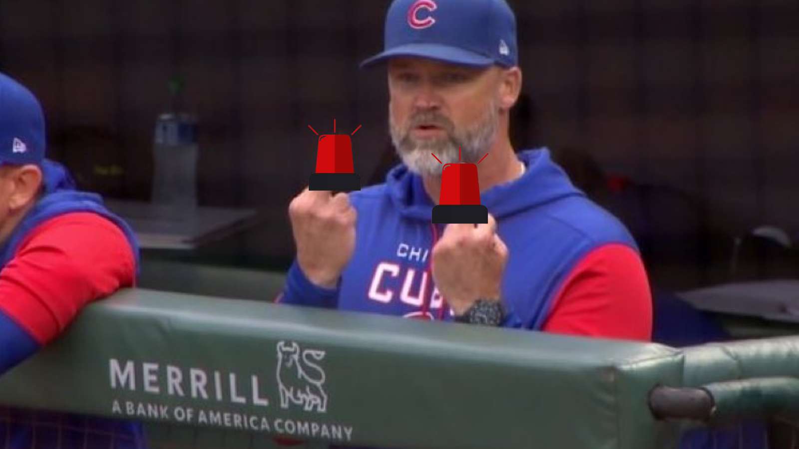 “Shove it up you’re a**” David Ross manifesting a double finger affair towards Giants’ Joc Pederson