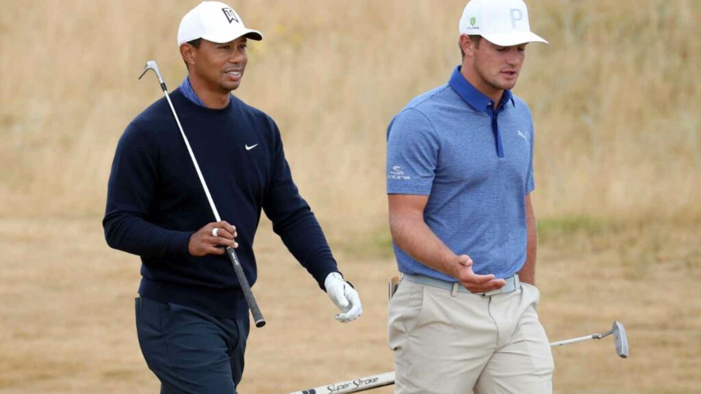 Tiger Woods and Bryson DeChambeau