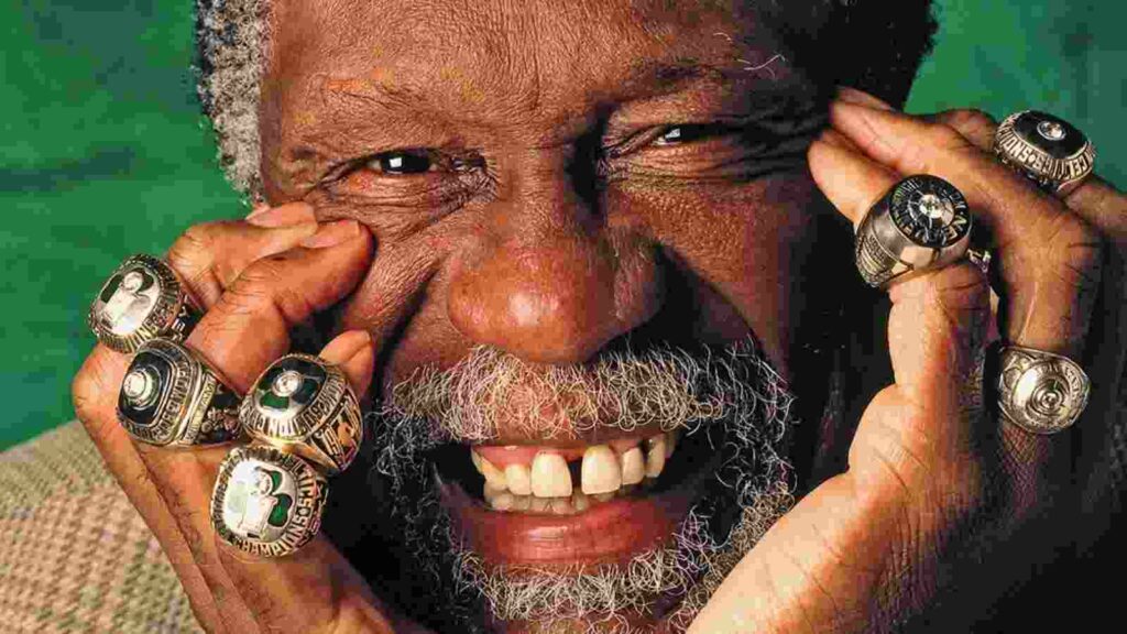 Bill Russell and his 11 rings in the NBA