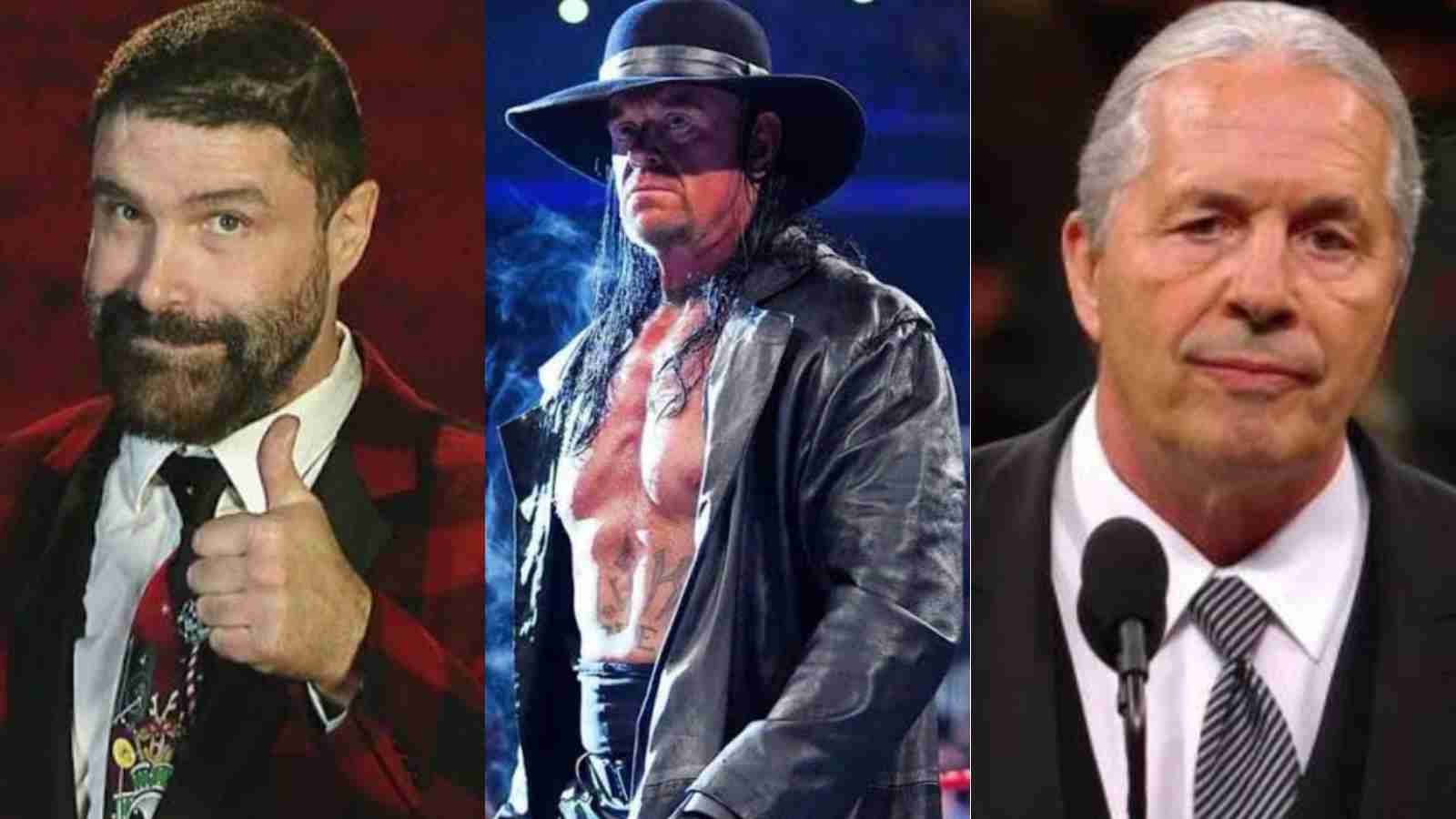 WATCH: The Undertaker, Mick Foley and Bret Hart spotted at the “Nature Boy” Ric Flair’s last bout