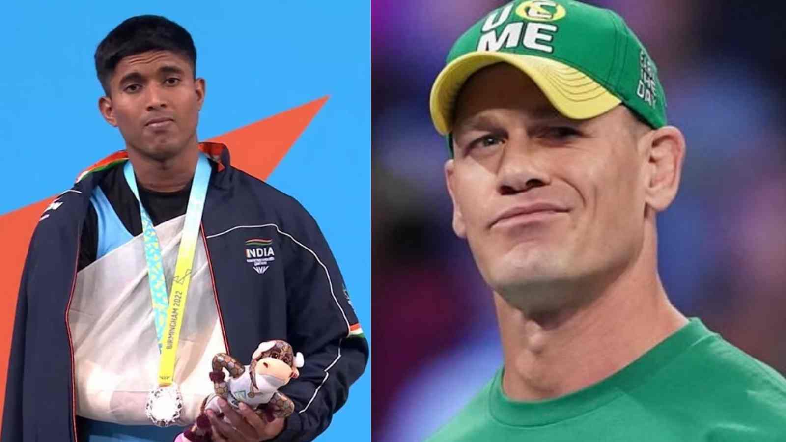 WATCH : WWE legend John Cena posts India’s Sanket Sargar over his Instagram account seemingly congratulating him for the Commonwealth Games Silver medal