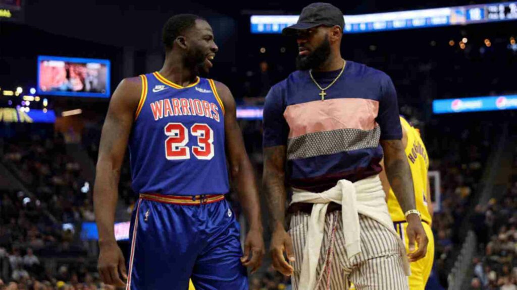 LeBron James and Draymond Green