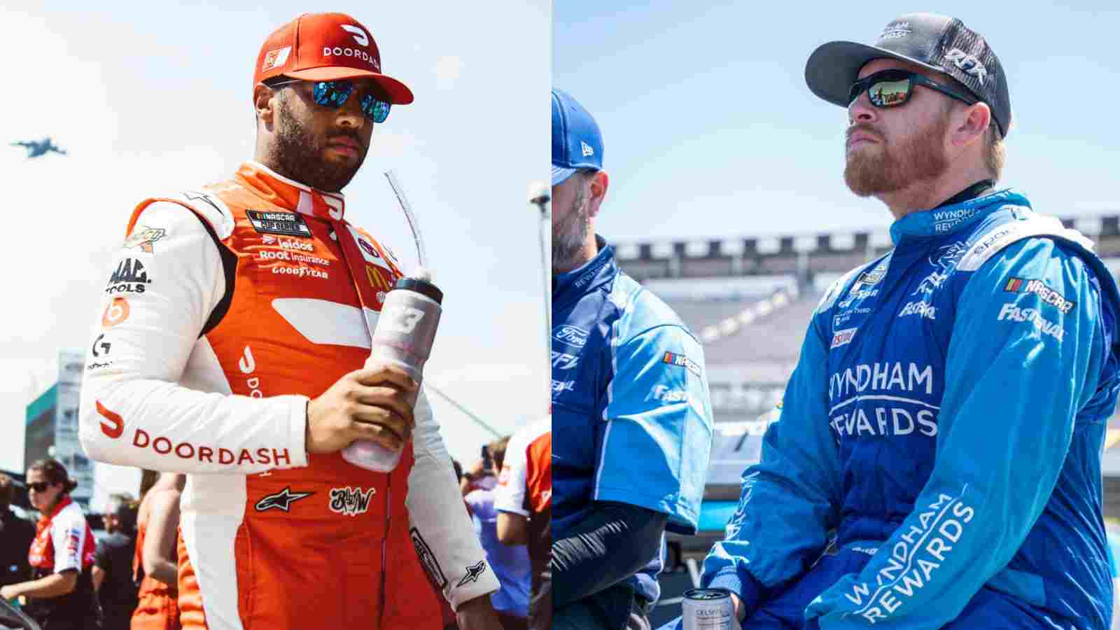 “We just got flat wiped out into Turn 1 by the No. 23,” Chris Buescher claims Bubba Wallace destroyed his day at Indy