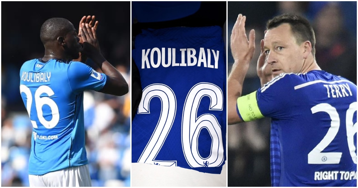 WATCH: Chelsea’s new signing Kalidou Koulibaly seeks permission from John Terry to wear the iconic number 26