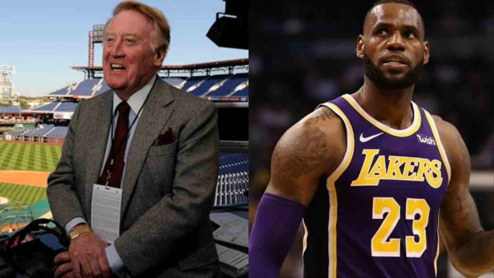 “Another great one who made the sports so special” LeBron James reacts to the passing of Dodgers legend Vin Scully