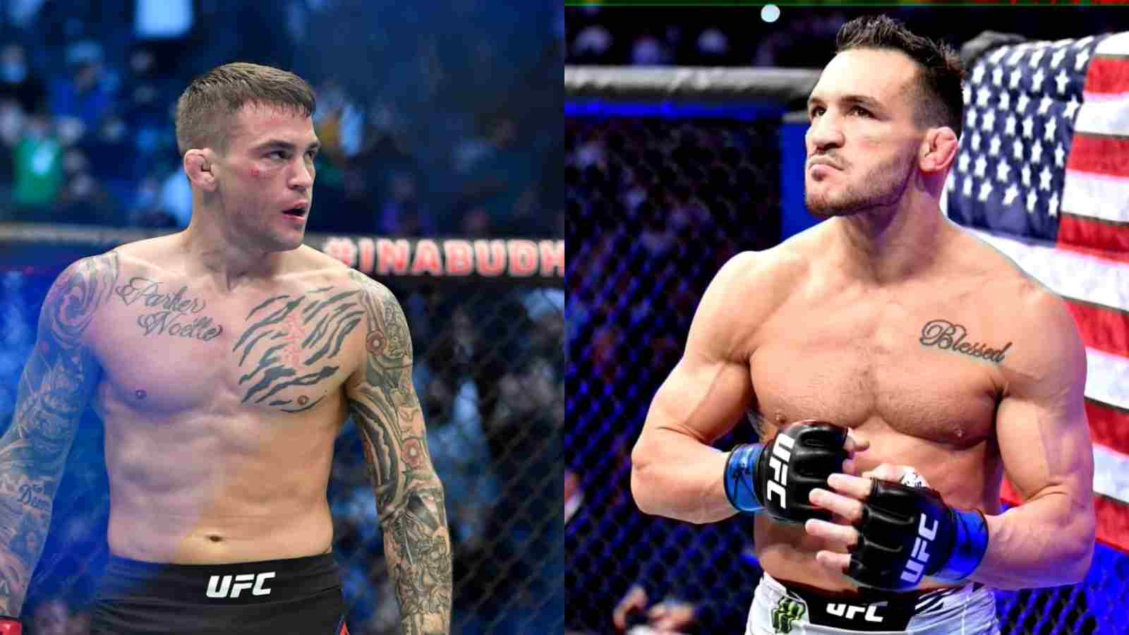 “Fake A**” Dustin Poirier and Michael Chandler rumored to be on UFC 281 card following intense rivalry since international fight week