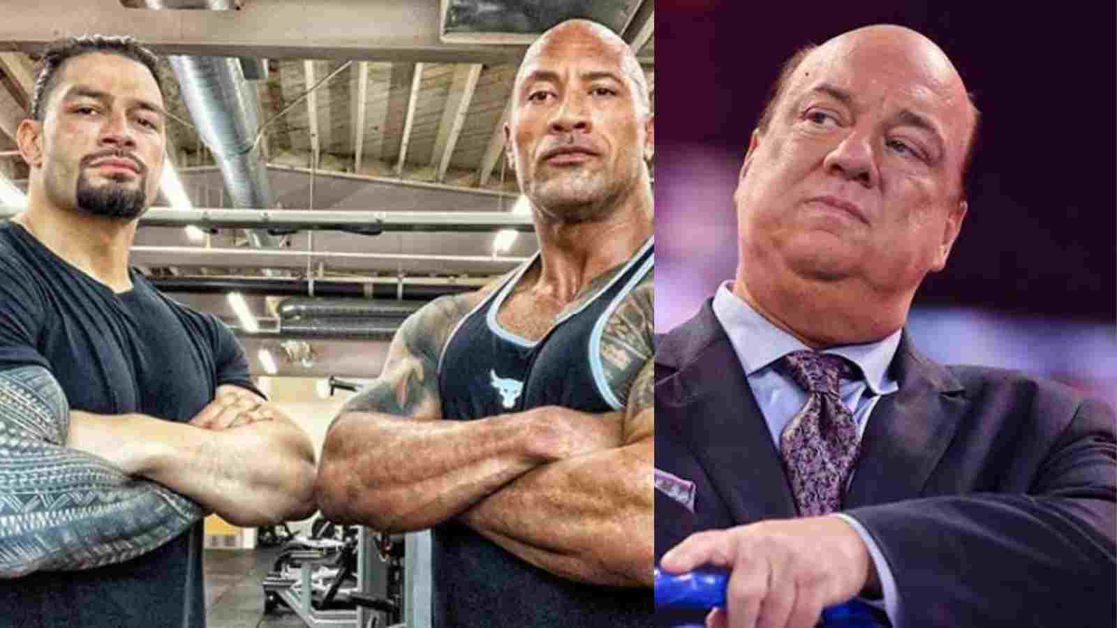 “We could make a special provision to defend the title and smash Dwayne Johnson” Paul Heyman rekindles ‘Roman Reigns vs The Rock’ flame