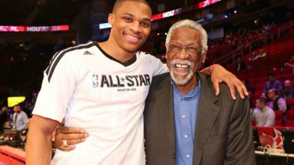 Russell Westbrook and Bill Russell 