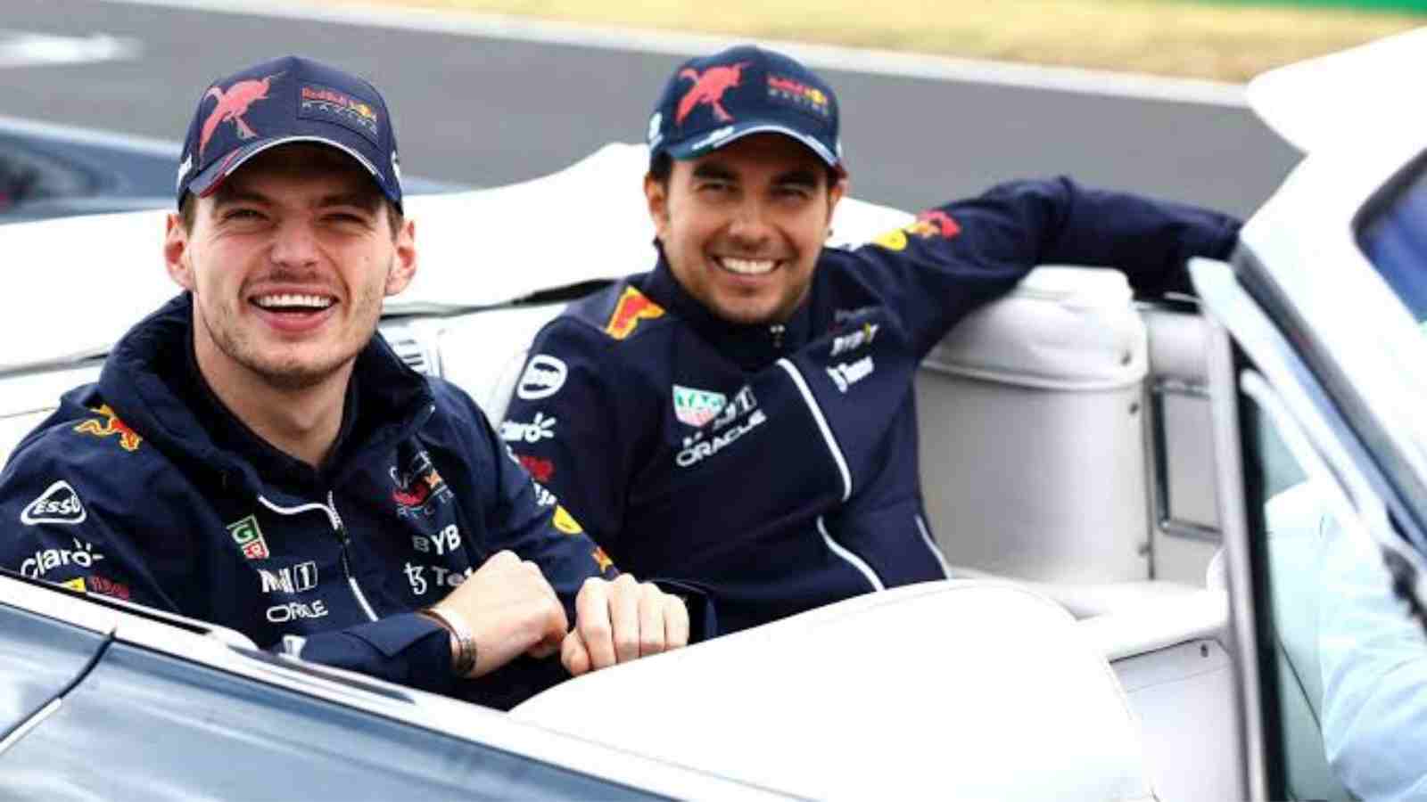 Max Verstappen(on the left) and Sergio Perez(on the right)