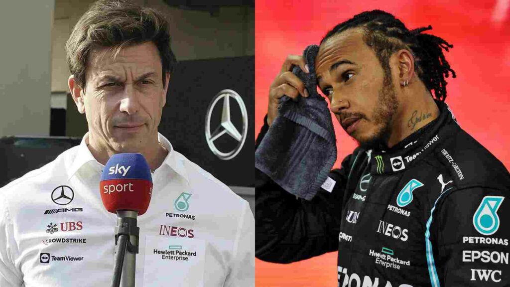 Toto Wolff and Lewis Hamilton