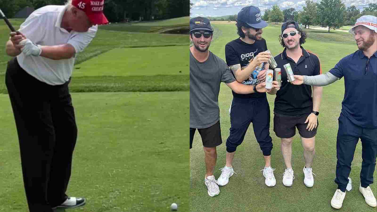 “Shorter than his second term”- Donald Trump pranked by Jake Adams and his companions at LIV Golf pro-am