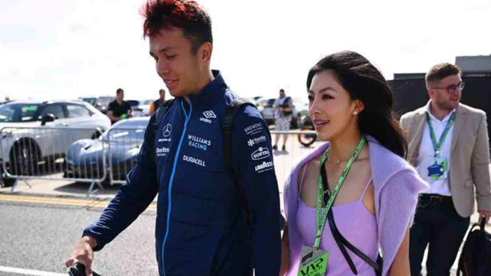 Alex Albon and his girlfriend Lily Muni 