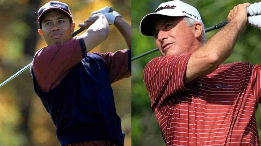 Tiger woods and Curtis Strange