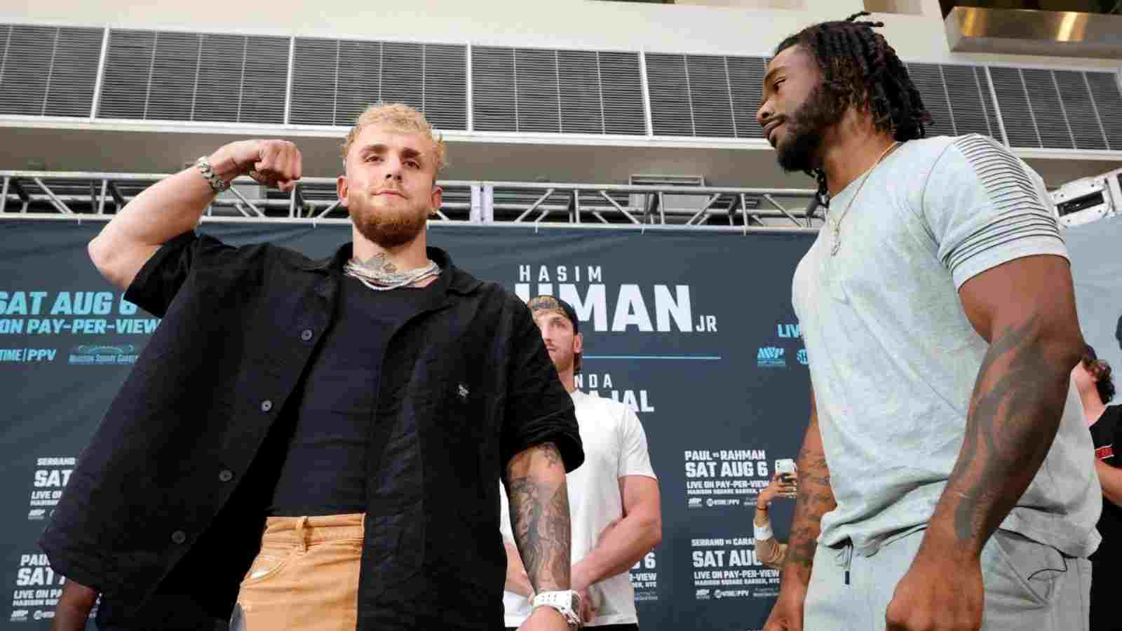 “Karma’s a Bitch”- Jake Paul reacts to Hasim Rahman Jr’s  ‘official’ weigh-in fail