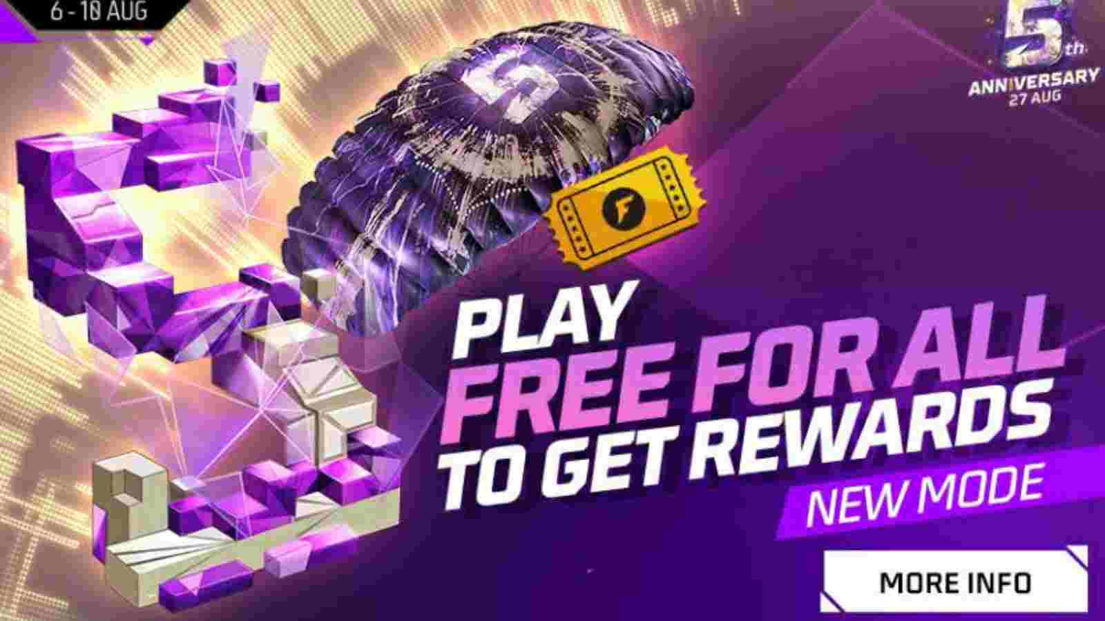 How To Get Free 5th Anniversary Parachute In Free Fire MAX?