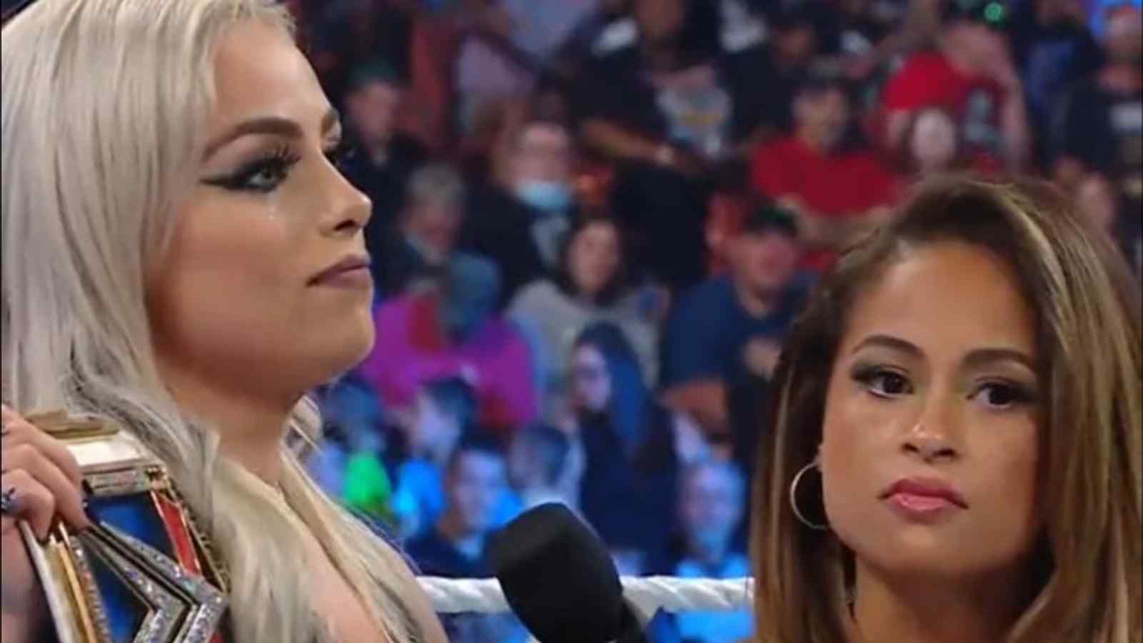 “So HUSH it when she speaks” Kayla Braxton responds to her reaction during Liv Morgan’s segment on Smackdown