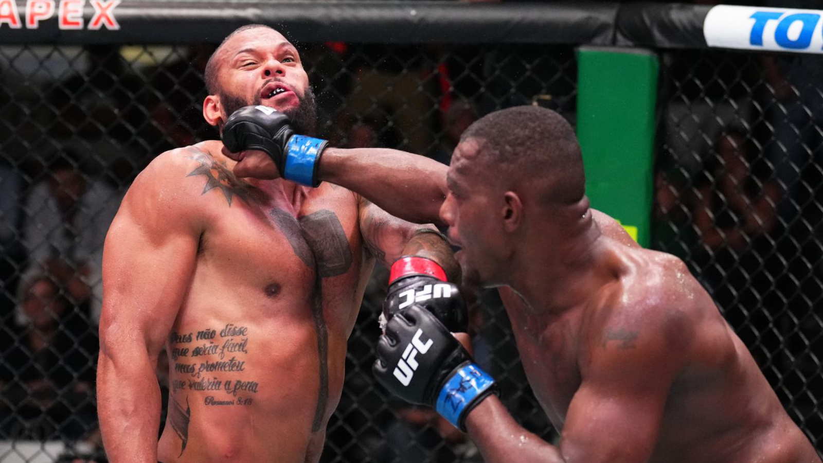 Watch: Jamahal Hill turns the tide in his favor by stopping Thiago Santos at the main event of UFC Vegas 59