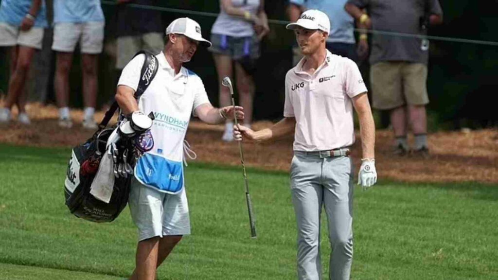 Will Zalatoris with caddie Ryan Goble