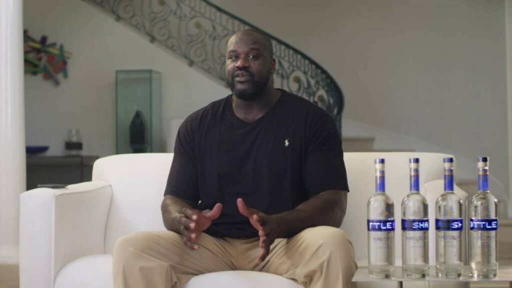 Shaquille O'Neal with his vodka