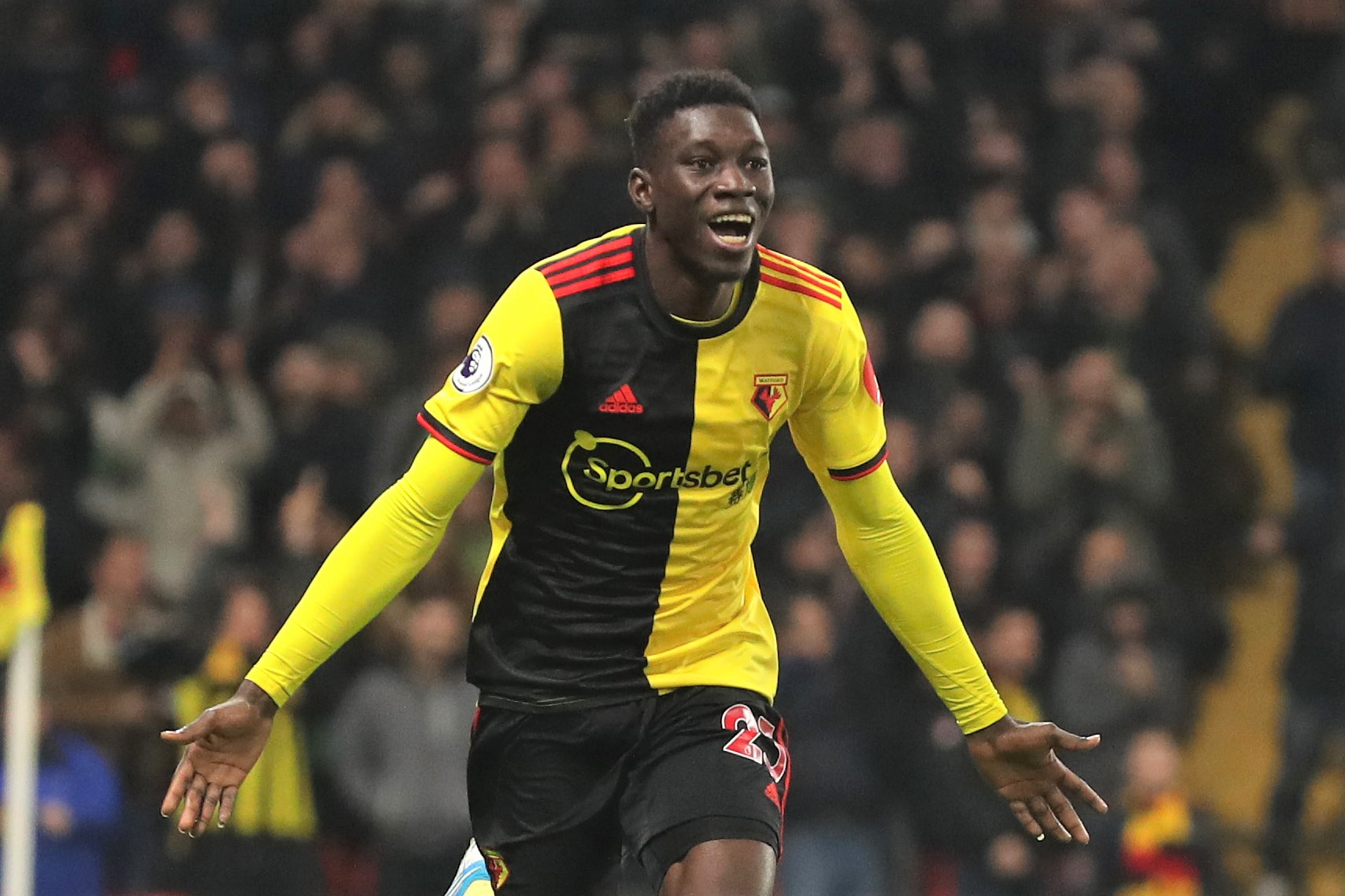 WATCH: Watford’s Ismaila Sarr scores an audacious goal from own half