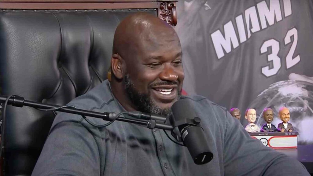 Shaquille O'Neal in his podcast