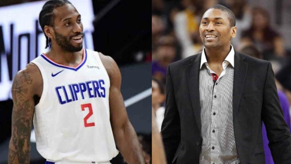 Kawhi Leonard and Metta World Peace