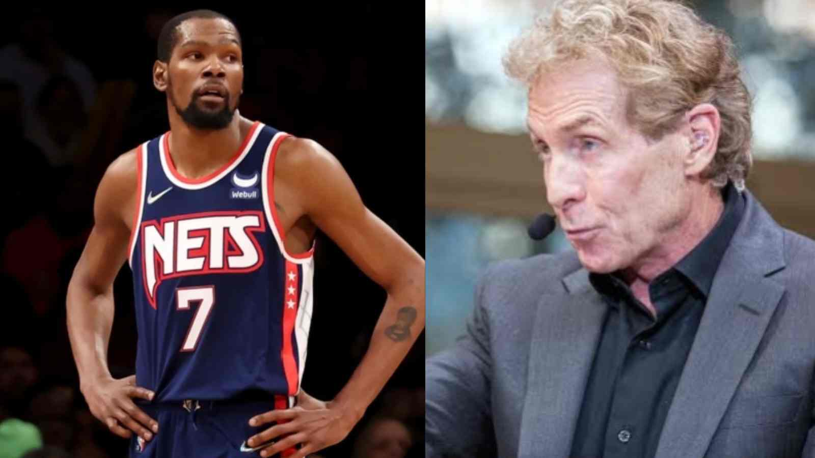 “Act of desperation from a man whose bluffs have been called” Skip Bayless believes Kevin Durant has lost all leverage with Nets