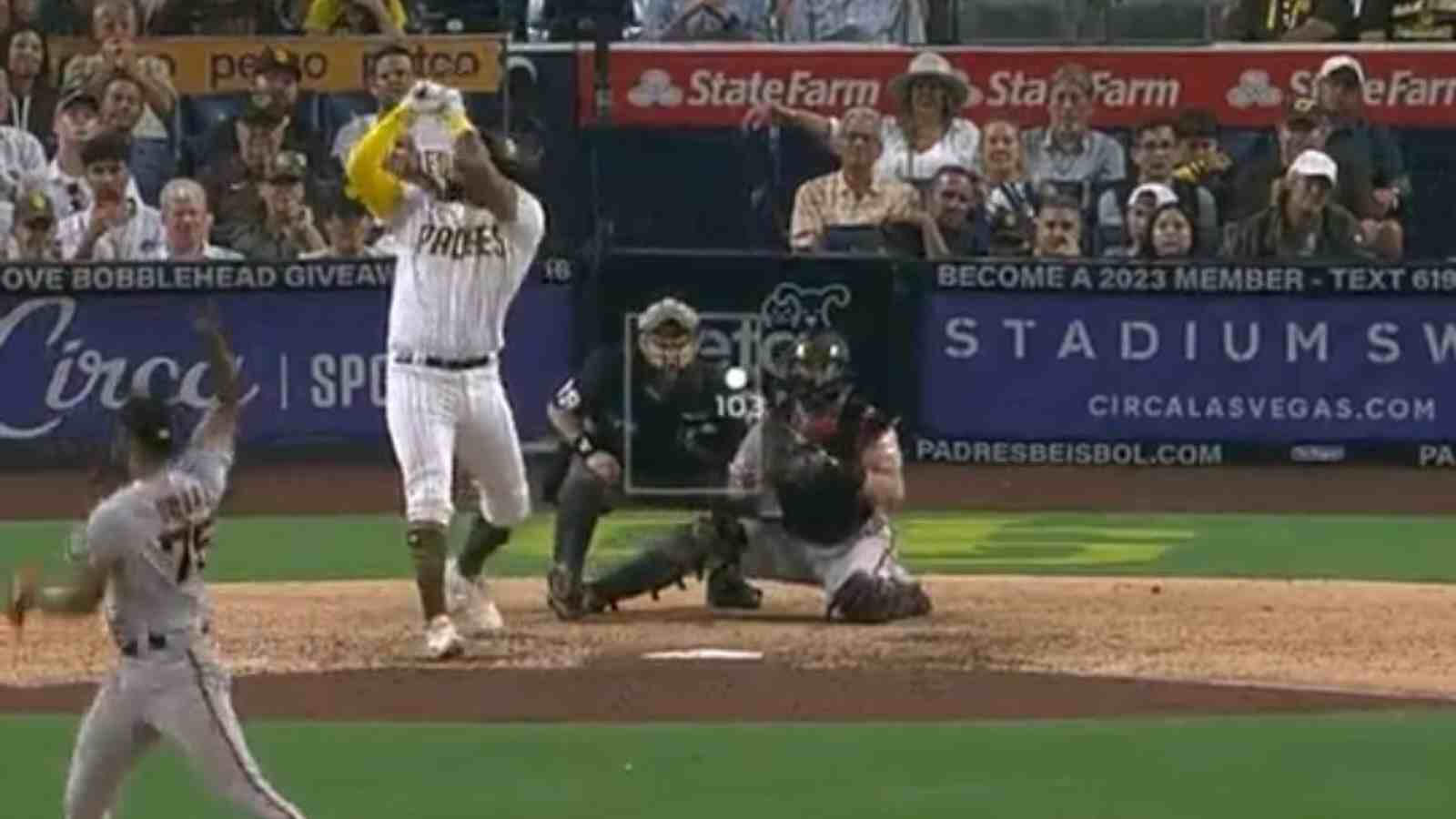 “I turned around to see the speed gun”- Camilo Doval strikes at 103mph against the San Diego Padres