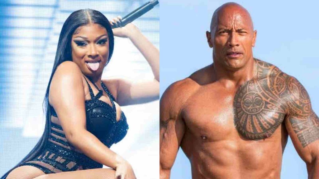 Megan Thee Stallion and The Rock