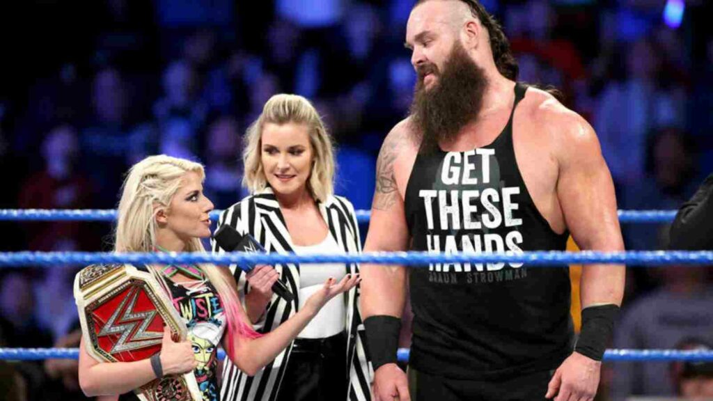 Alexa Bliss and Braun Strowman in WWE