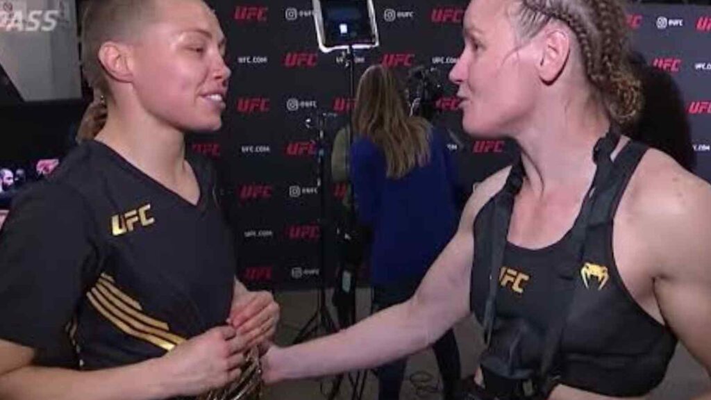 Rose Namajunas and Valentina Shevchenko 