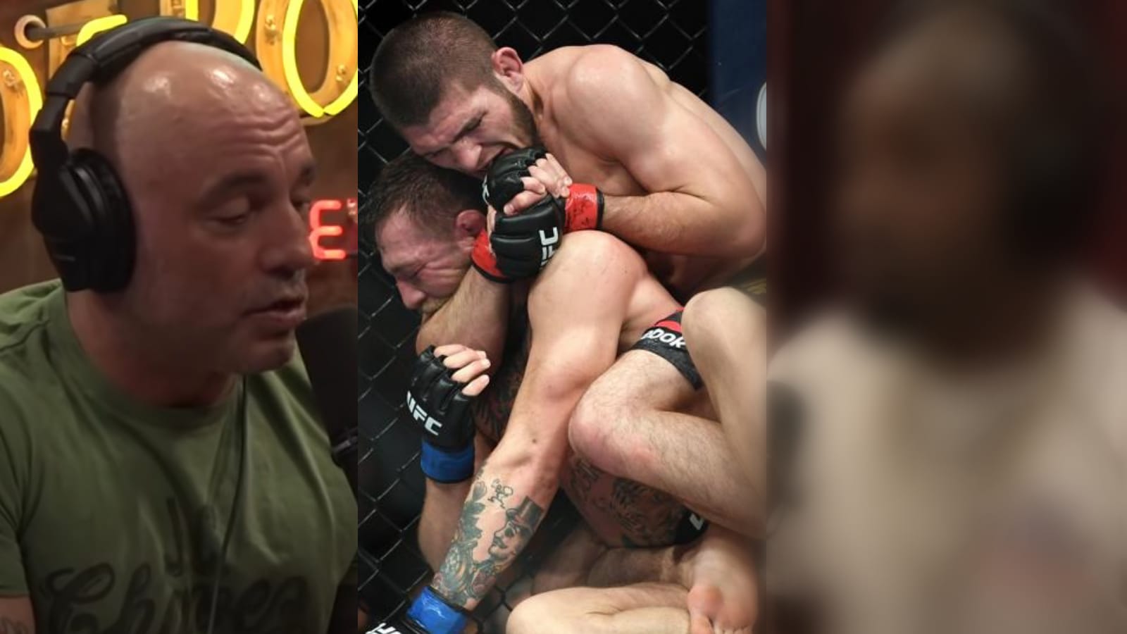 Joe Rogan and UFC fighter get into HEATED argument about Khabib Nurmagomedov’s SMESH style of fighting