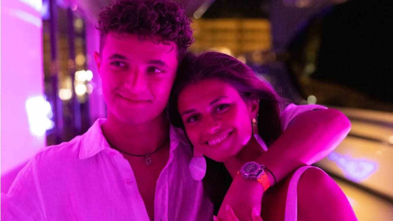 Watch: Lando Norris having time of his life after completing one year with his girlfriend