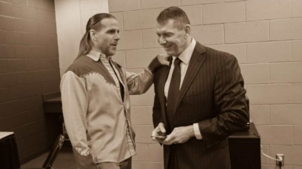  Shawn Michaels and Vince McMahon backstage