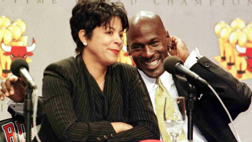 Juanita Vanoy and Michael Jordan