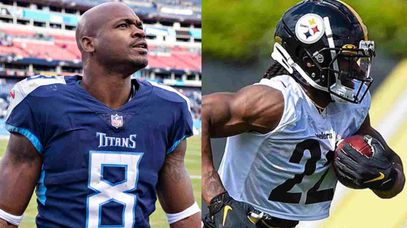 “That boy’s THICK”: Adrian Peterson’s choice of words to admire Steelers RB Najee Harris is quite ‘interesting’