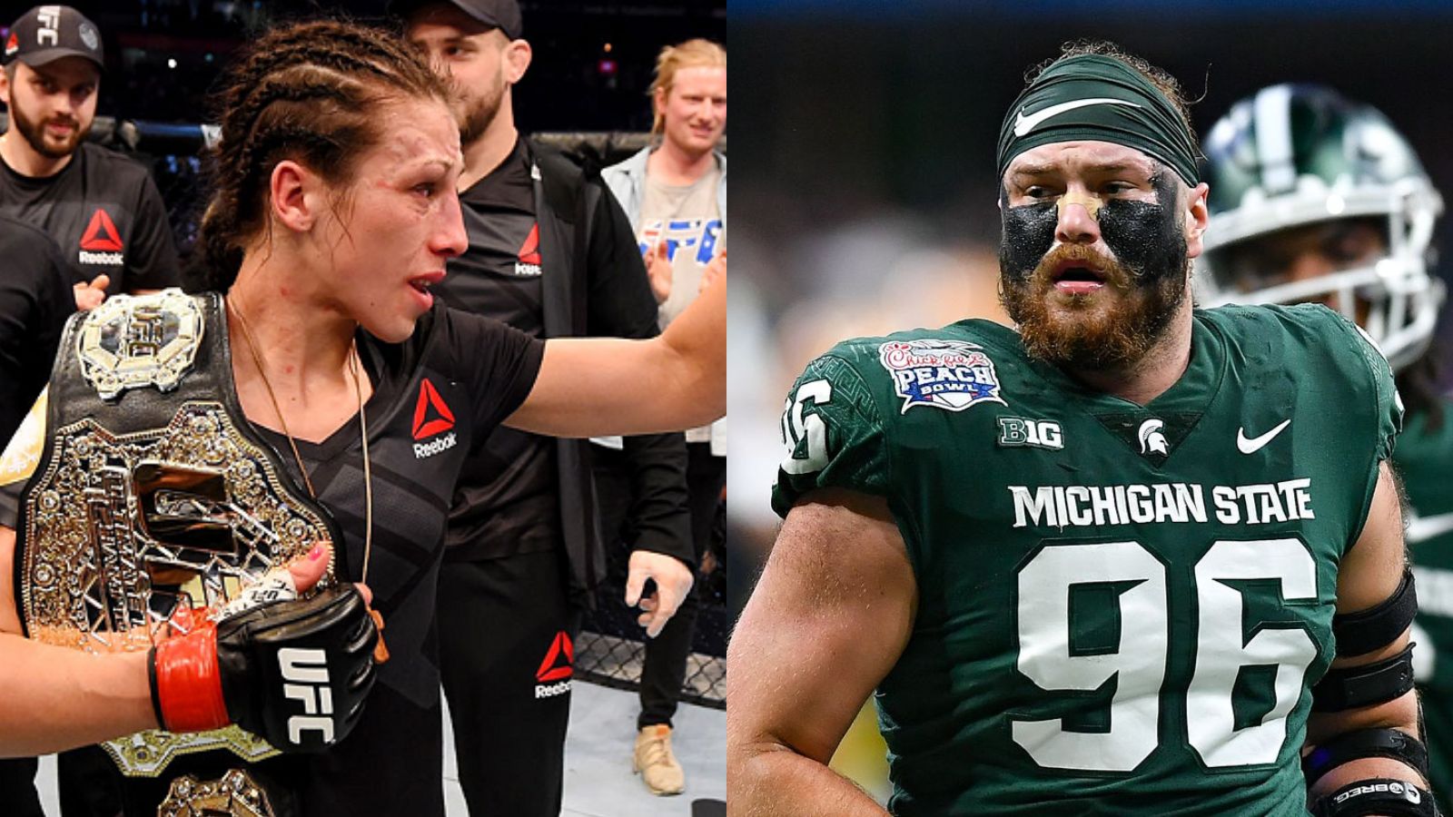 “She’s a SUPERSTAR,” NFL Prospect Jacub Panasiuk is all praise for fellow Polish athlete and MMA legend Joanna Jedrzejczyk