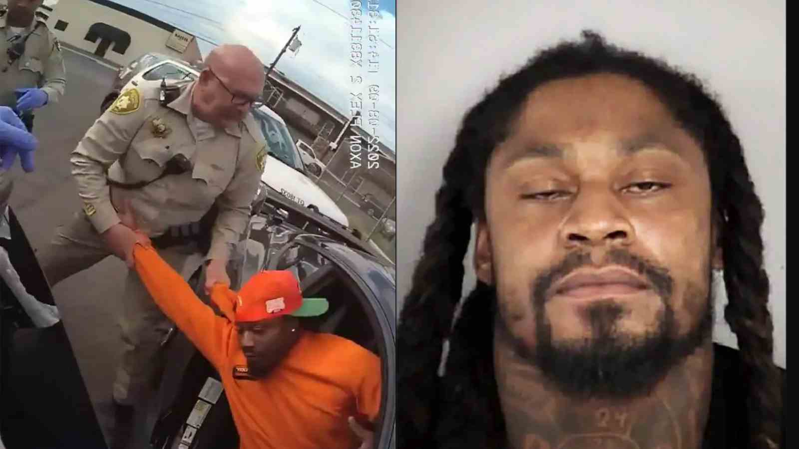 “Get out of the car RIGHT now” – Footage of Marshawn Lynch forcibly being dragged out of his car released by the Las Vegas Police Department