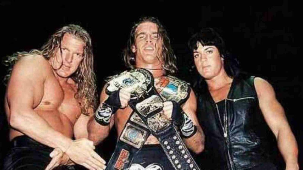 Shawn Michaels, Triple H and Chyna, when they were together in D-Generation X