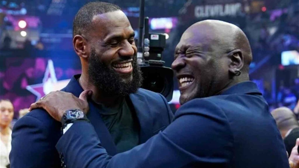 Lebron James and Michael Jordan