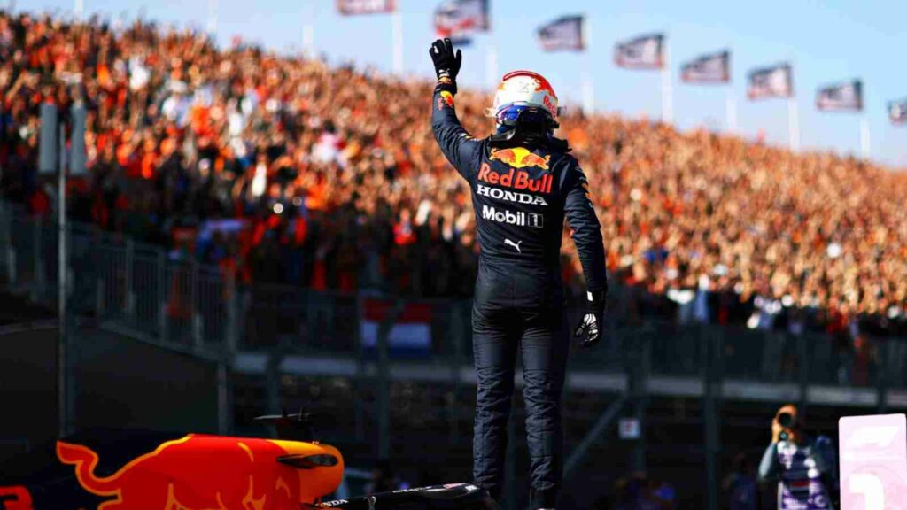 Max Verstappen post-qualifying during the 2021 Dutch Grand Prix