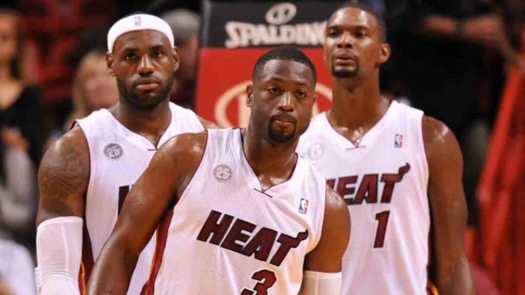 LeBron James, Dwayne Wade and Chris Bosh