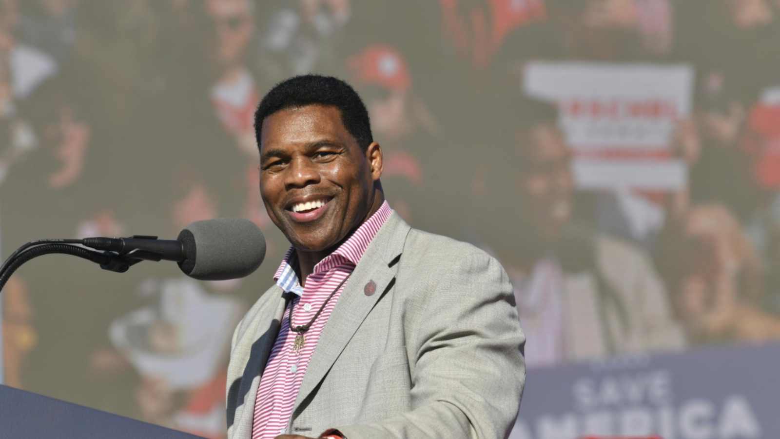 “Really Glad”: Herschel walker has an unusual reaction to the commercial of him abusing his ex-wife