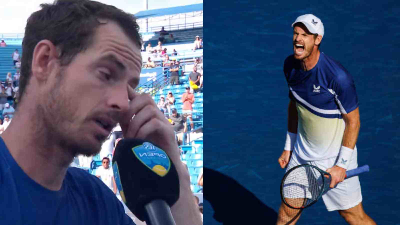 “I hope you guys still enjoy watching us play,” Andy Murray chokes up and sends an emotional message after beating Stan Wawrinka in Cincinnati