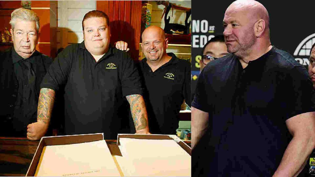 Dana White with Pawn stars 