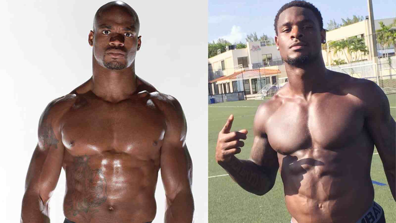 Adrian Peterson a BEAST with gloves on knocks out sparring partner before September 10 clash with Le’Veon Bell