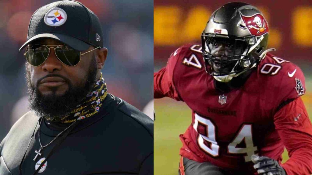 Mike Tomlin and Khalil Davis